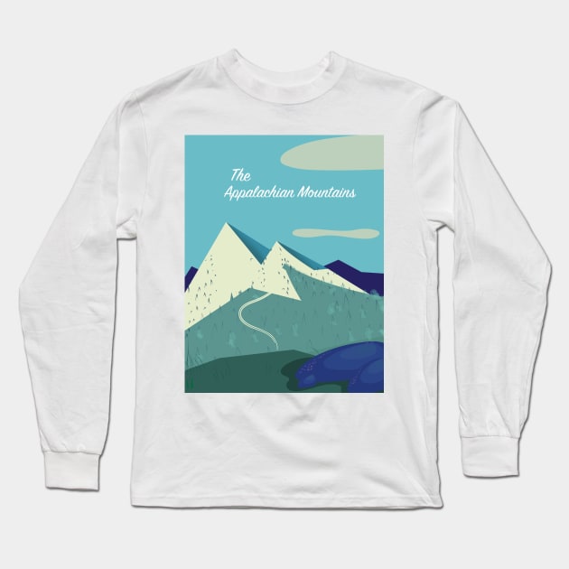 Appalachian Mountains Long Sleeve T-Shirt by nickemporium1